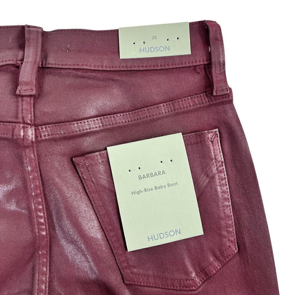 New Women’s Hudson Barbara High-Rise Baby Bootcut Jean w/ Slit Hem Size 25 - Picture 7 of 11